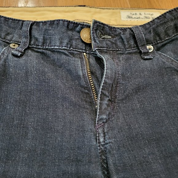 Rag & Bone Jeans Womens 26 Low Rise Skinny Blue Denim Stretch Made New York - Picture 2 of 13